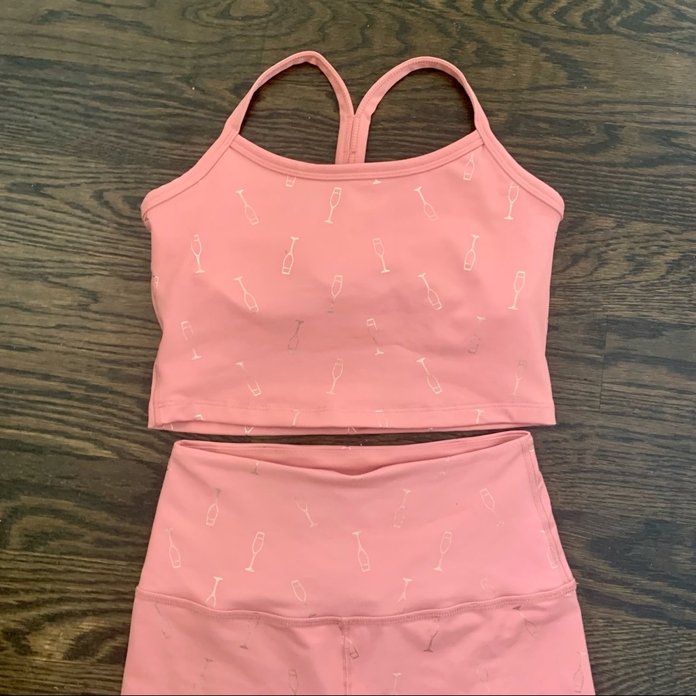 Beyond Yoga Rose All Day Racerback Cropped Tank
